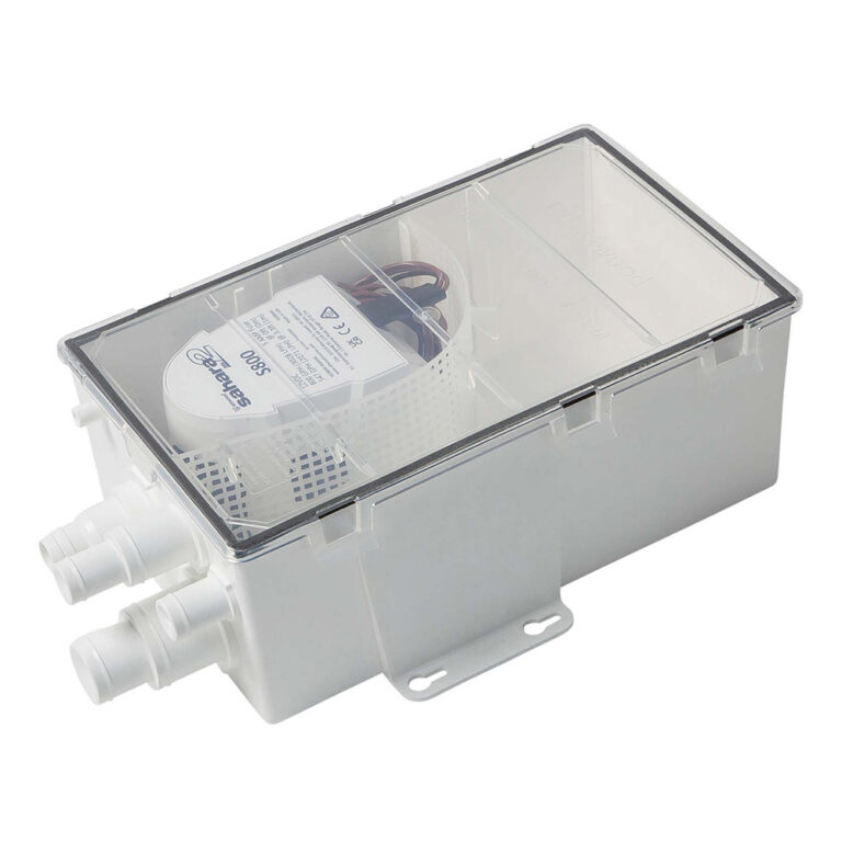 White electrical box with transparent cover