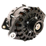 Black alternator for vehicle engine