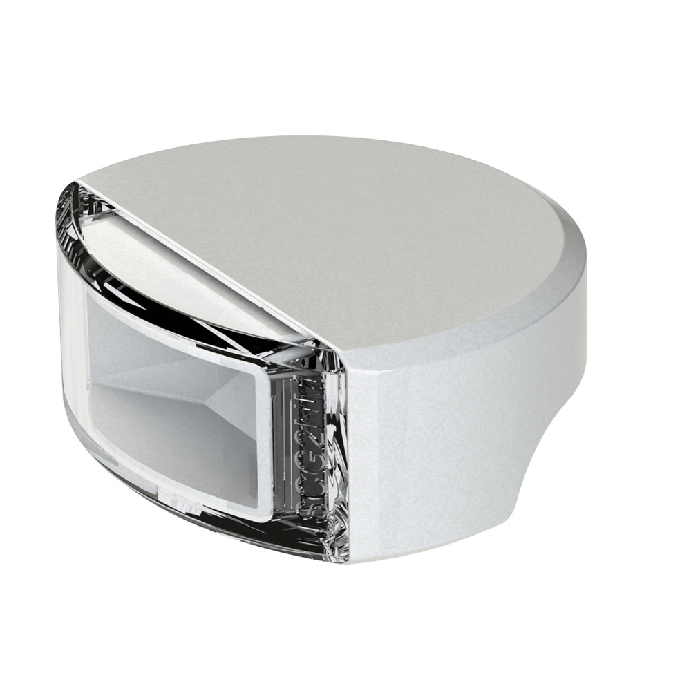Silver LED bike safety reflector