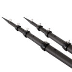 Carbon fiber telescopic poles with rings
