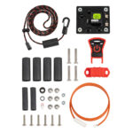 Complete electronic accessory kit with cables and screws.