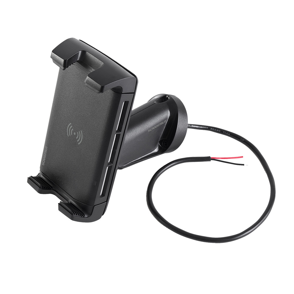 Wireless phone charger mount with cable