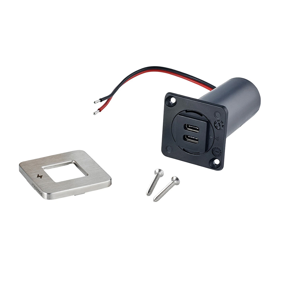 USB module with screws and faceplate