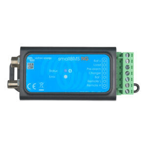 Victron Energy smallBMS NG module, blue and black device.