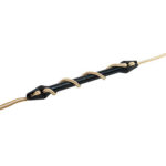 Black plastic cable tensioner with rope