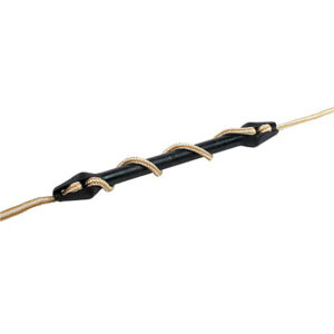 Black plastic cable tensioner with rope