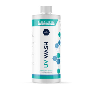 Gtechniq Marine UV Wash bottle with hexagon design.