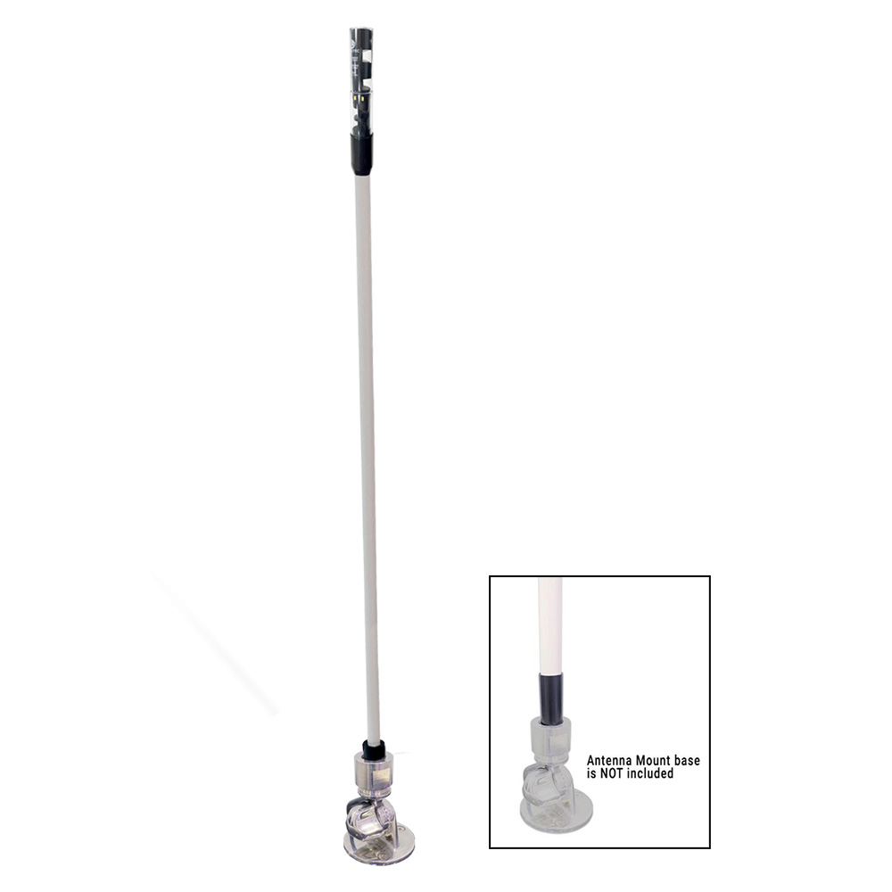 Marine antenna with metal mount base