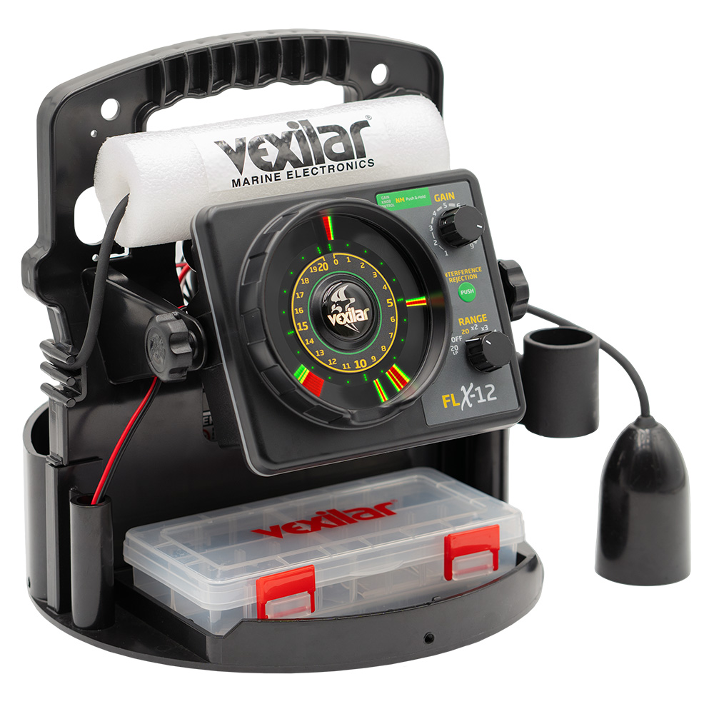 Vexilar FLX-12 marine electronic fish finder equipment.