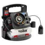 Vexilar FLX-18 fish finder with sonar transducer.