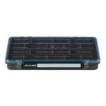 Plano tackle box with adjustable compartments.