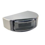 Modern silver wall-mounted LED light fixture