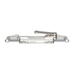 Hydraulic cylinder with silver components and arm lever.