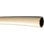White rubber hose segment close-up view