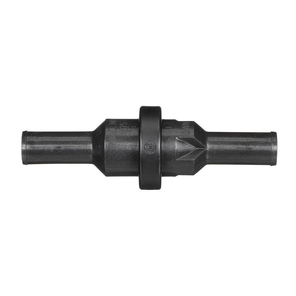 Black plastic inline check valve