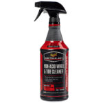 Non-acid wheel tire cleaner spray bottle.