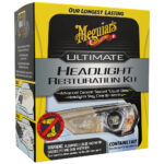 Meguiar's headlight restoration kit for lasting clarity.