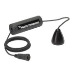 Humminbird transducer with cable and connector.