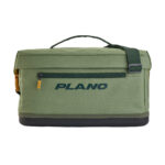 Green Plano storage bag with zipped pocket