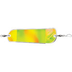 Colorful fishing lure with hooks