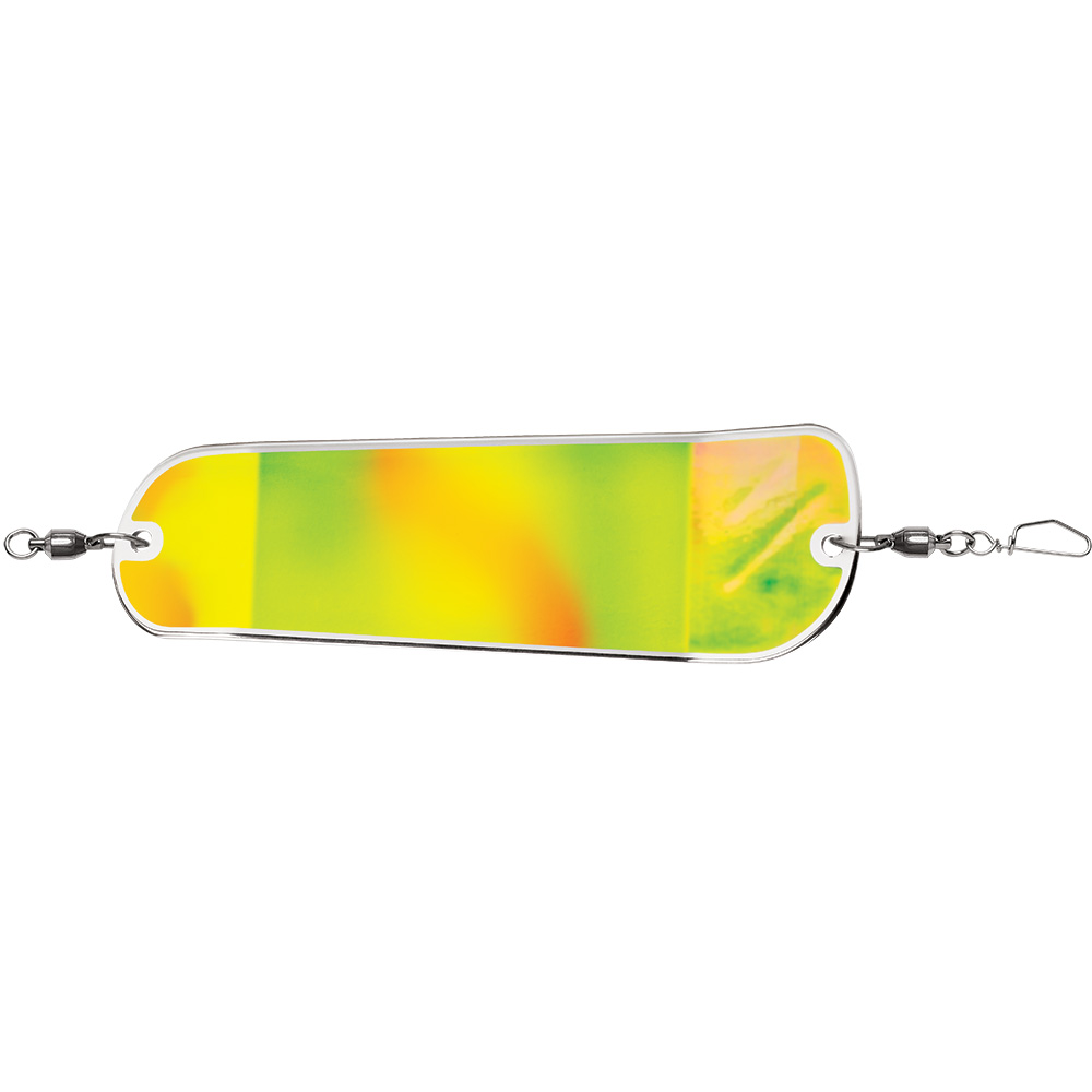 Colorful fishing lure with hooks