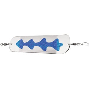 Fishing lure with metallic and holographic design