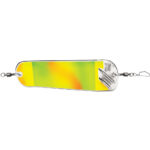 Colorful fishing lure with metal attachments
