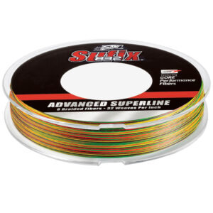 Multicolor braided fishing line spool, advanced superline.