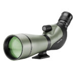 Nature spotting scope with green lens.