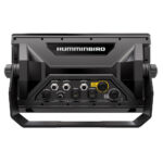 Back view of Humminbird electronic device ports.