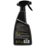Black spray bottle with instructions and warnings printed.