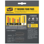 3-inch finishing foam pads packaging front.