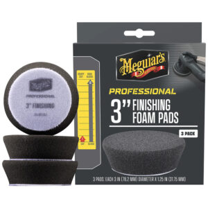 Meguiar's 3-inch finishing foam pads, 3 pack