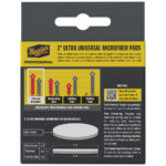 Meguiar's 3-inch microfiber pads packaging details.