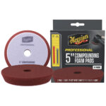 Meguiar's 5-inch professional compounding foam pads, 2-pack.