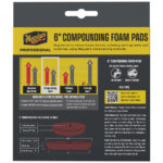 Meguiar's 6'' compounding foam pads packaging details.