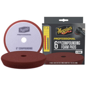 Meguiar's 6-inch compounding foam pads, 2-pack.