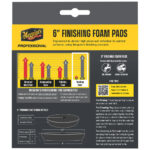 Meguiar's 6-inch professional finishing foam pads packaging.