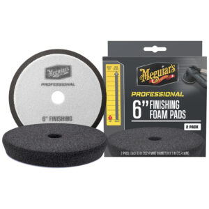 6-inch finishing foam pads packaging and product.