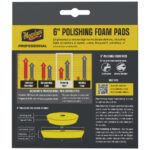 Meguiar's 6-inch polishing foam pads packaging.