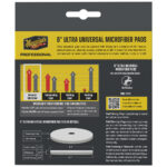 Meguiar's 6-inch universal microfiber pads packaging.