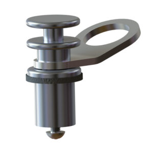 Stainless steel tie-down anchor component