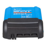SmartSolar MPPT charge controller, blue and black device.