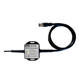 NMEA2000 simulator device with connecting cable.