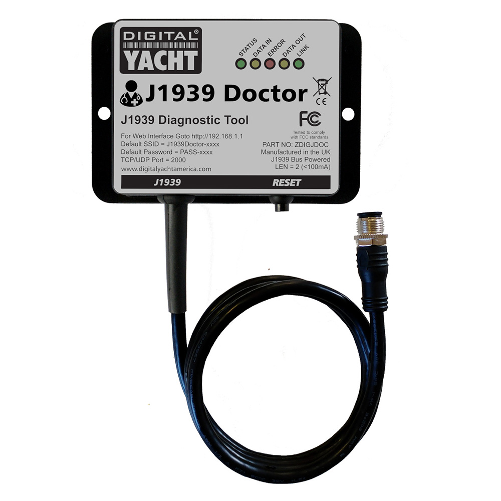 J1939 diagnostic tool with cable connector