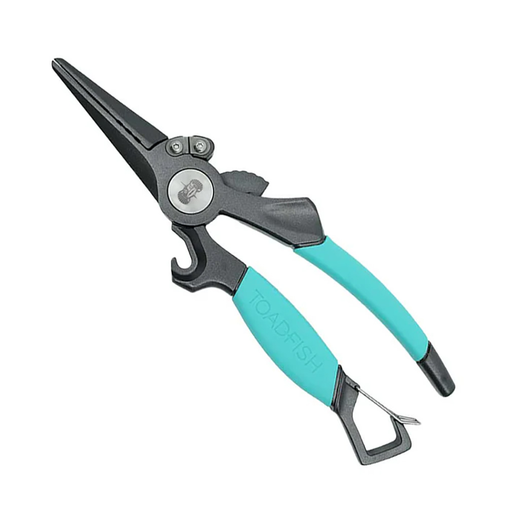 Multifunctional fishing pliers with aqua handles