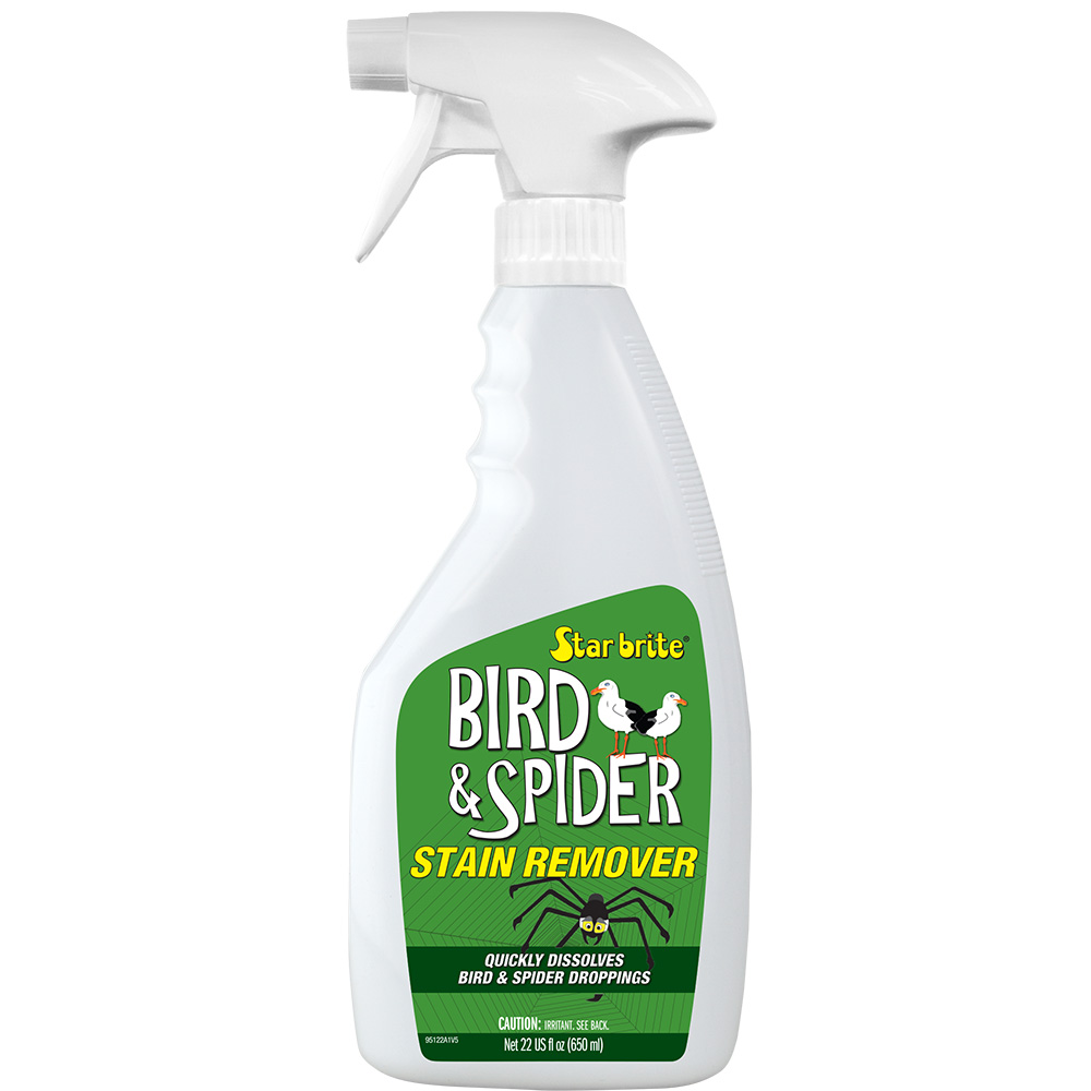 Star brite bird and spider stain remover bottle.
