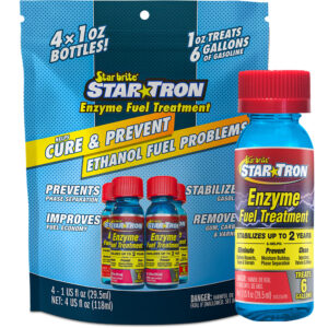 Star Tron Enzyme Fuel Treatment bottles and packaging.