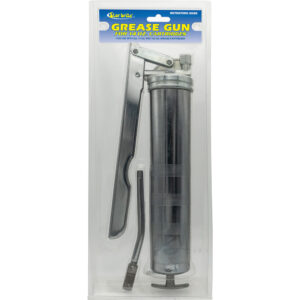 Star brite grease gun with cartridge and nozzle.