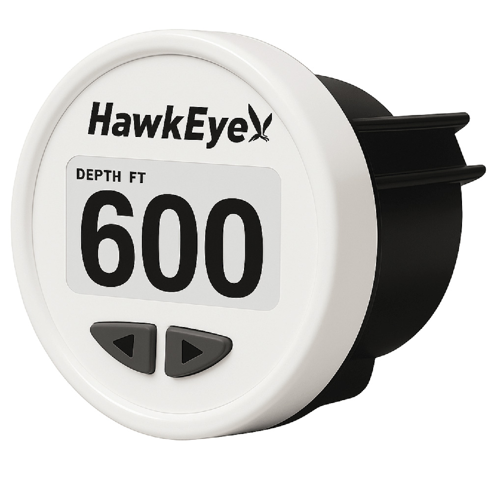HawkEye depth gauge showing 600 feet
